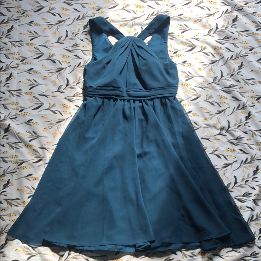 Dark Blue David’s Bridal Bridesmaid Dress